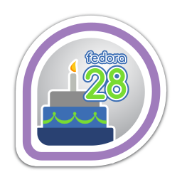 Fedora 28 Release Partygoer