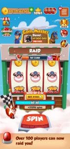over 50 players can now raid you in coin master