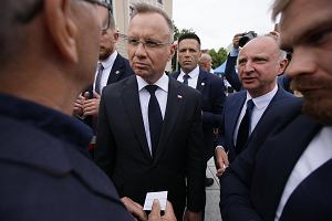 Andrzej Duda i Wojciech Kolarski na spotkaniu w Grodzisku Wlkp.