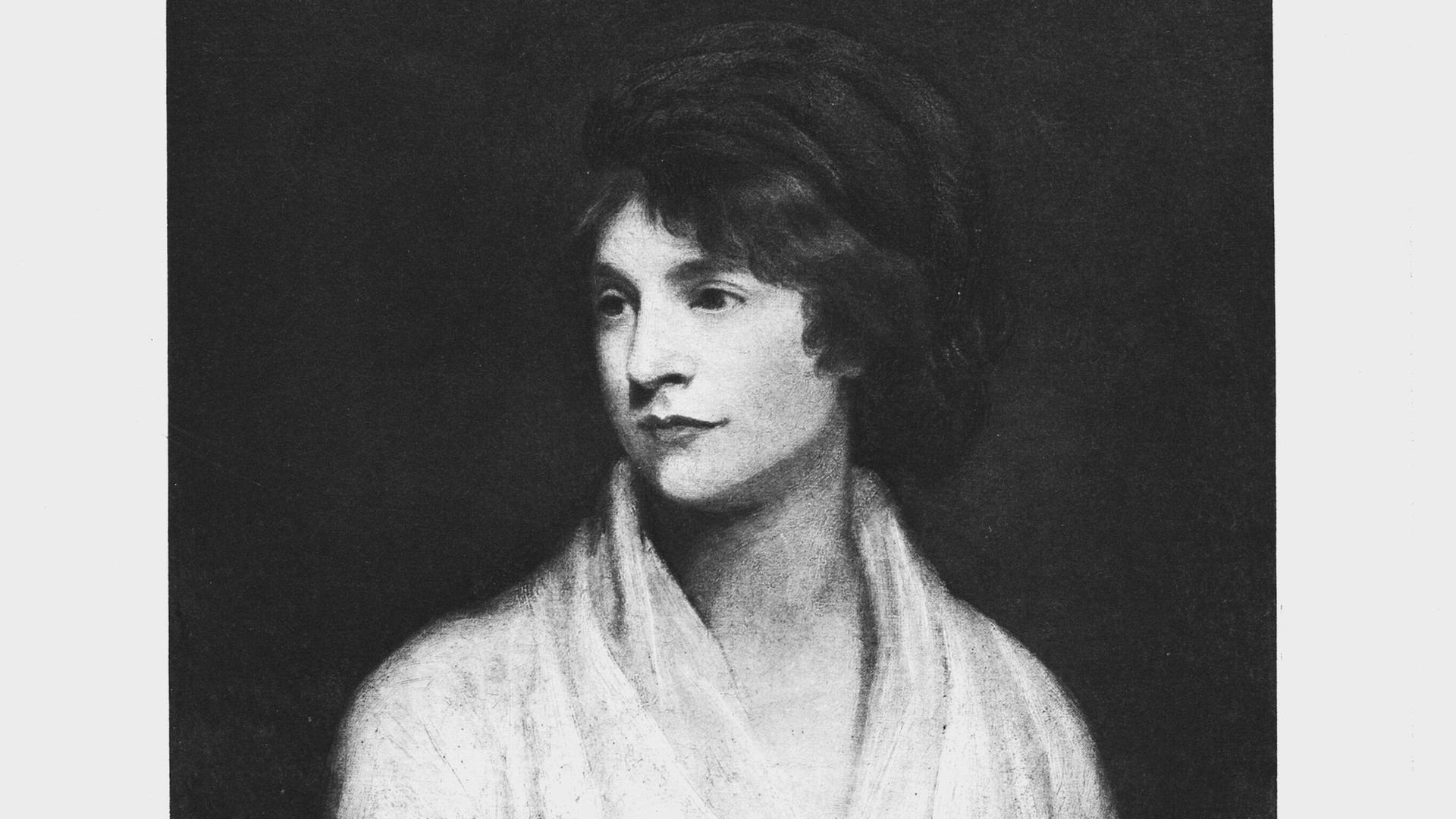 Zeichnung der englisch Schriftstellerin und Feministin Mary Wollstonecraft