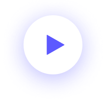 A play button icon centered within a circular, textured blue gradient.