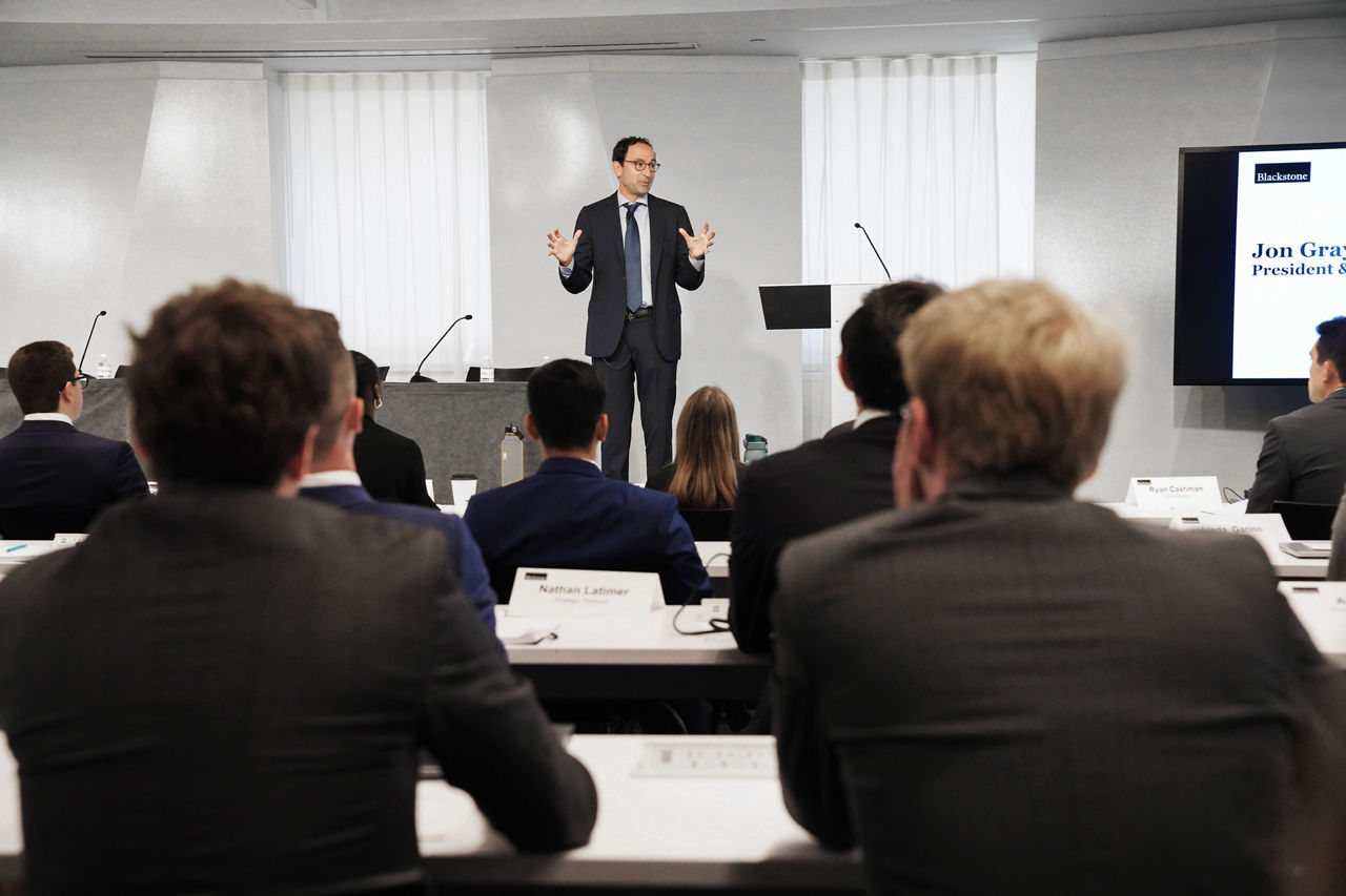 Jon Gray at early careers training