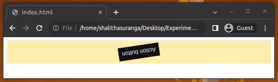 A CSS animation made with scoped CSS