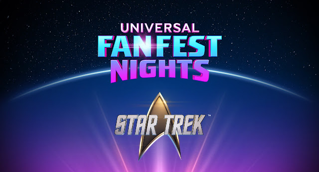 Universal Fan Fest Nights logo above the Star Trek delta logo