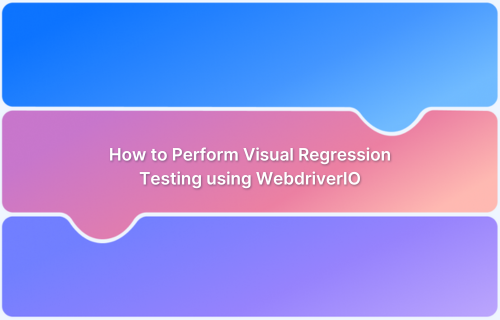 How to Perform Visual Regression Testing using WebdriverIO