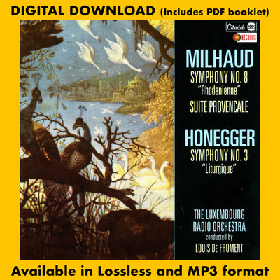 DARIUS MILHOUD: Symphony No. 8 / ARTHUR HONEGGER: Symphony No. 3