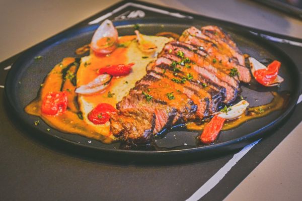 骨,めっき食,お肉,グルメ,皿,プレートスライス