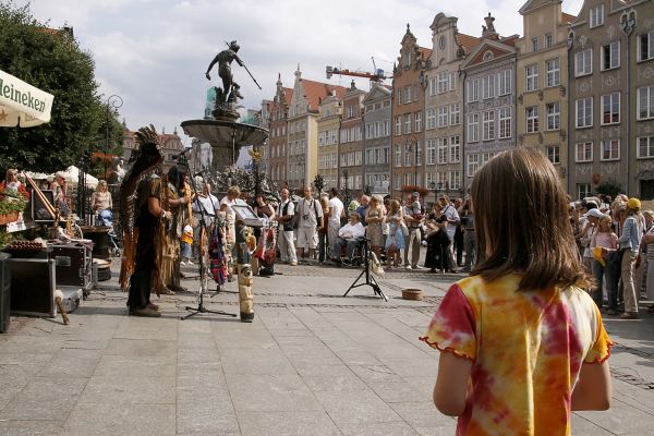 Polonya, eski kasaba, Şehir, Gdansk, yaz, turist