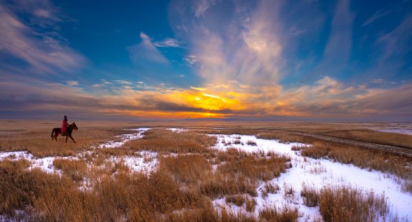 hemel,natuurlijk landschap,wolk,fabriek,zonlicht,sneeuw