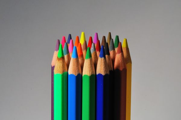 art, pencil, color, school, education, isolated