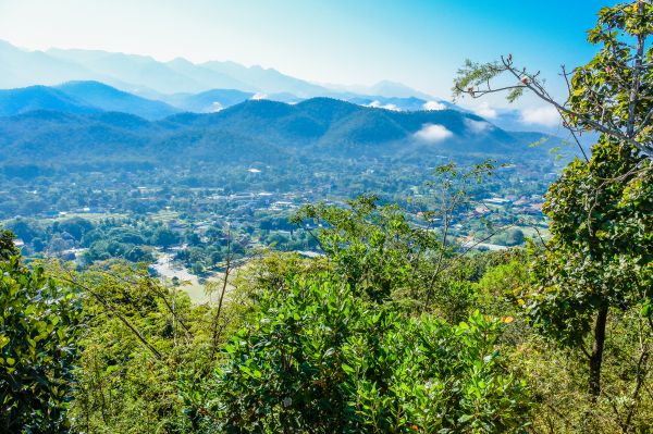 nube, montagna, bosco, rurale, settentrionale, costruzione