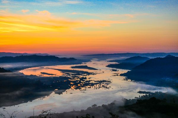 dom, montanha, amarelo, turismo, vida, bonita