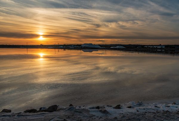 tramonto, cielo, corpo d'acqua, acqua, mare, orizzonte