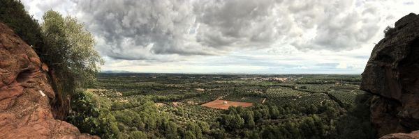 πανόραμα, σύννεφα, ουρανός, Καταλονία, Ισπανία, Baix Camp