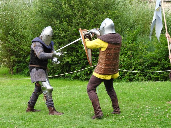 combat in armor,fifteenth century,Ritter,bewaffnet,Schwert,Schild