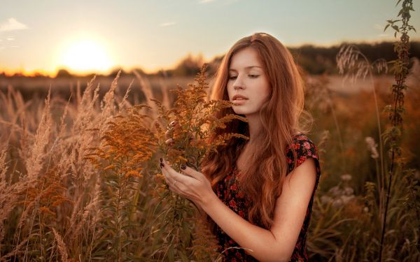 woman, beauty, People in nature, hair, nature, long hair