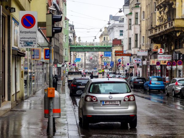 città, strada, automobili, veicoli, strada, vienna