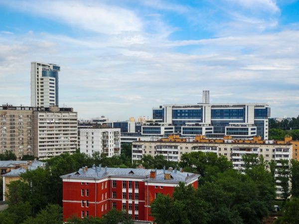 architecture, Paysage urbain, Moscou, bâtiments, verre, Maisons