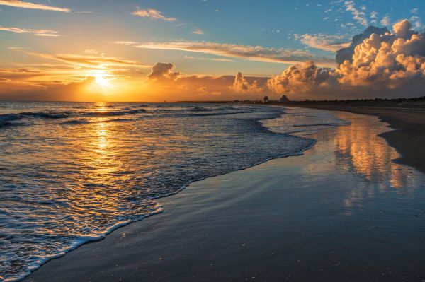 Ozean, Wolke, Wasser, Himmel, Sonnenuntergang, Wasservorräte