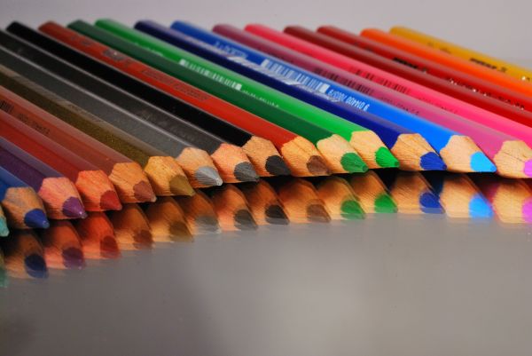 art, lápiz, color, colegio, educación, aislado