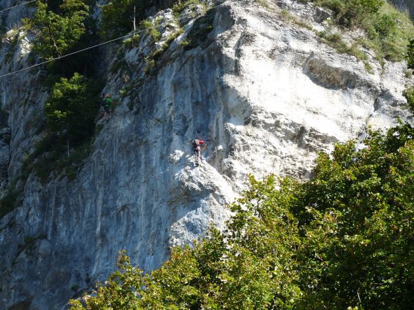 Sport klettern, Abenteuer, Abseilen, Klettern, Frankreich, Naturschutzgebiet