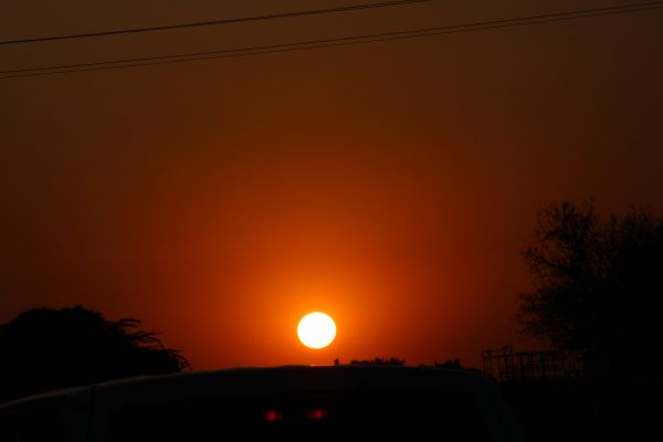 zonsondergang, hemel, atmosfeer, nagloed, ecoregio, natuur