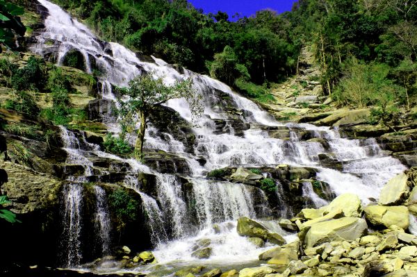 Rock, Landschaft, Reise, Natur, Wasserfall, Wald