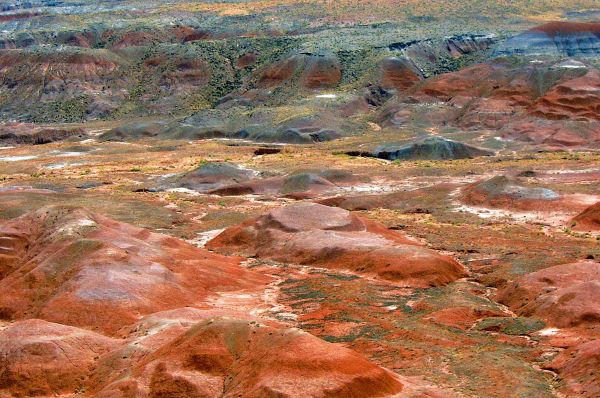 ørken, malede ørken, mars, arizona, badlands, klippe