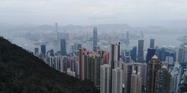 toppen,hongkong,skyline,bygning,Sky,himmel