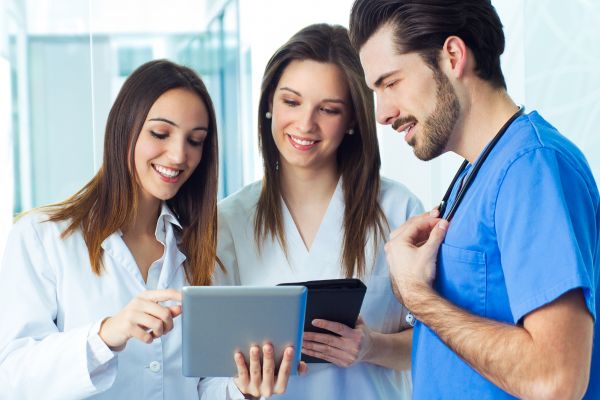 female,caucasian,coat,doctor,employees,health