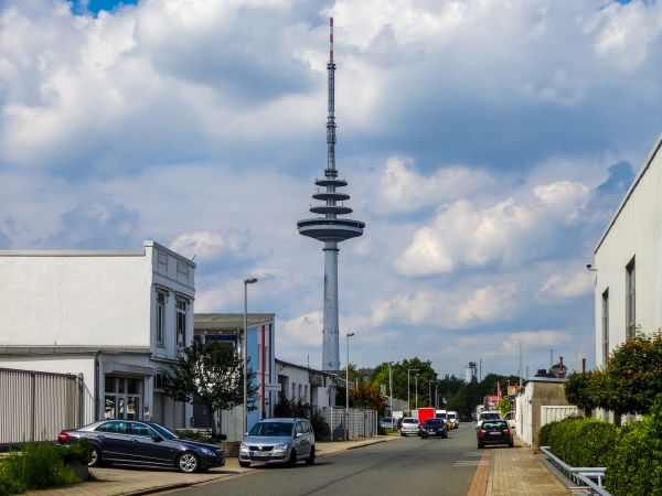 himmel,biler,bremen,bremer fernsehturms,skyer,tv-tårnet