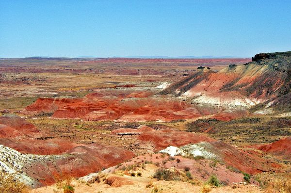 ørken, malede ørken, arizona, mars, badlands, bjergrige landskabsformer