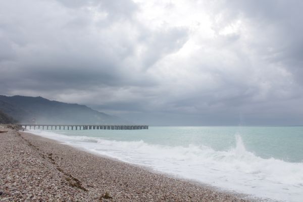 telo z vody, more, neba, pláž, Pantai, kolbano