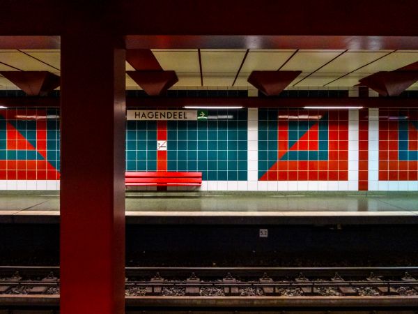 metro, subway, hamburg, hagendeel, u bahn, platform