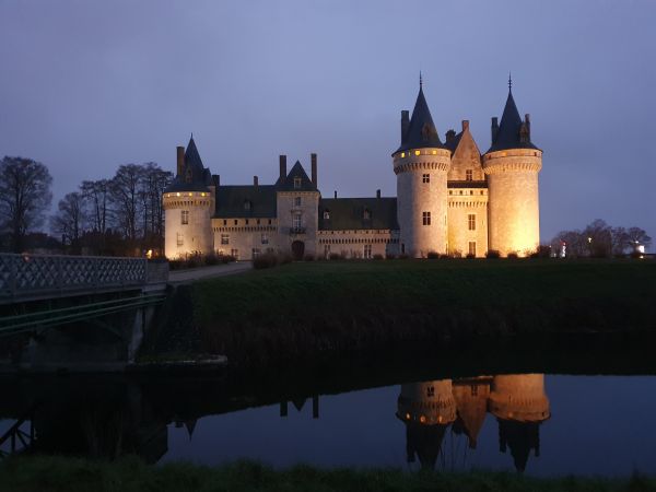 castillo, edades medias, manchar, Loire, Francia, francés