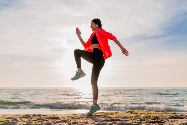 mulher,manhã,ginástica,Sportswear,verão,exercício