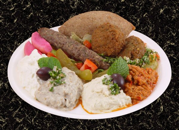 peper,schotel,eten,falafel,eggplanr,olijf-