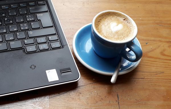 laptop,cafea,birou acasă,Acasă,computer