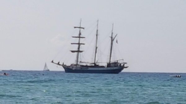 όχημα, ιστιοπλοϊκό, ψηλό πλοίο, σκάφος, barquentine, φυσικός