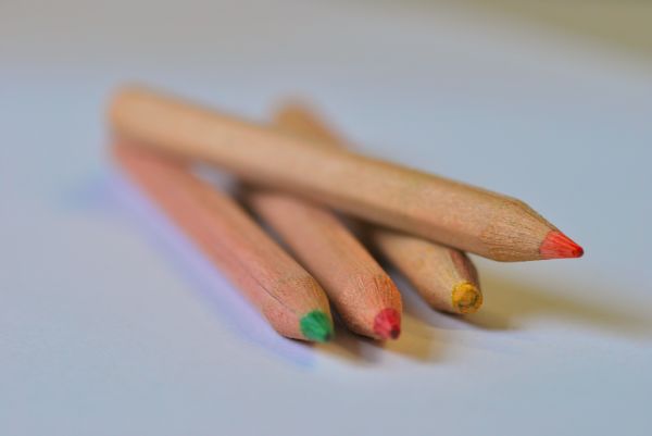 pencil, color, school, education, art, isolated