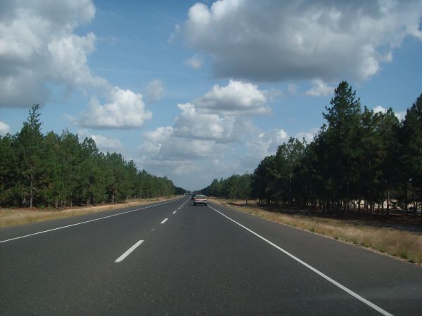 la carretera, autopista, autopista, asfalto, carril, natural