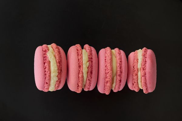 sobremesa,Macarons,cozinha francesa,Doces,Gourmet,Rosa