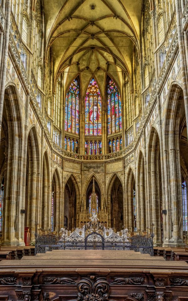 St vitus kathedrale, Kirche, Tschechien, Glasfenster, Struktur, Kirchenfenster