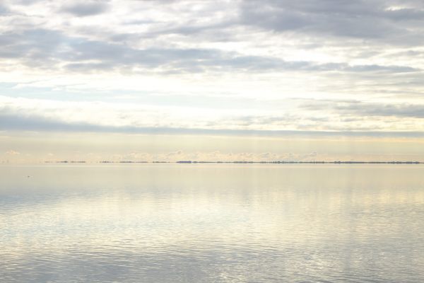 widzieć,zachód słońca,Schiermonnikoog,cisza,chmury,Waddenzee