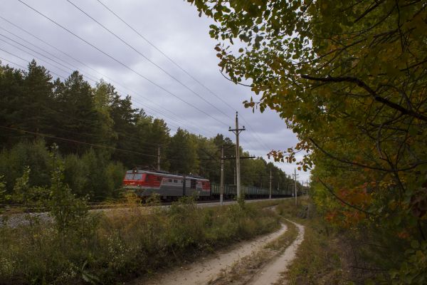 Železnice, vlak, vagóny, cargo transportation, lokomotiva, kolejnice