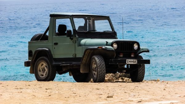 coche, aventuras, jeep, vehículo, naturaleza, calor