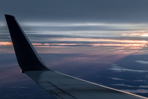 Horizont, Flügel, Wolke, Himmel, Sonne, Sonnenaufgang