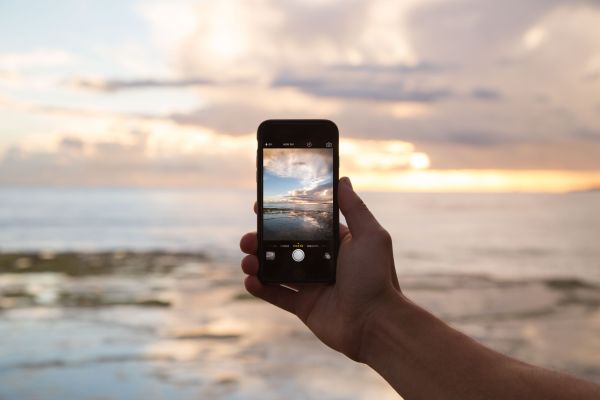 hand,iphone,smartphone,strand,hav,kust