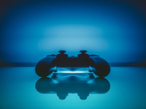 controller,blue,light,reflection,circle,sphere