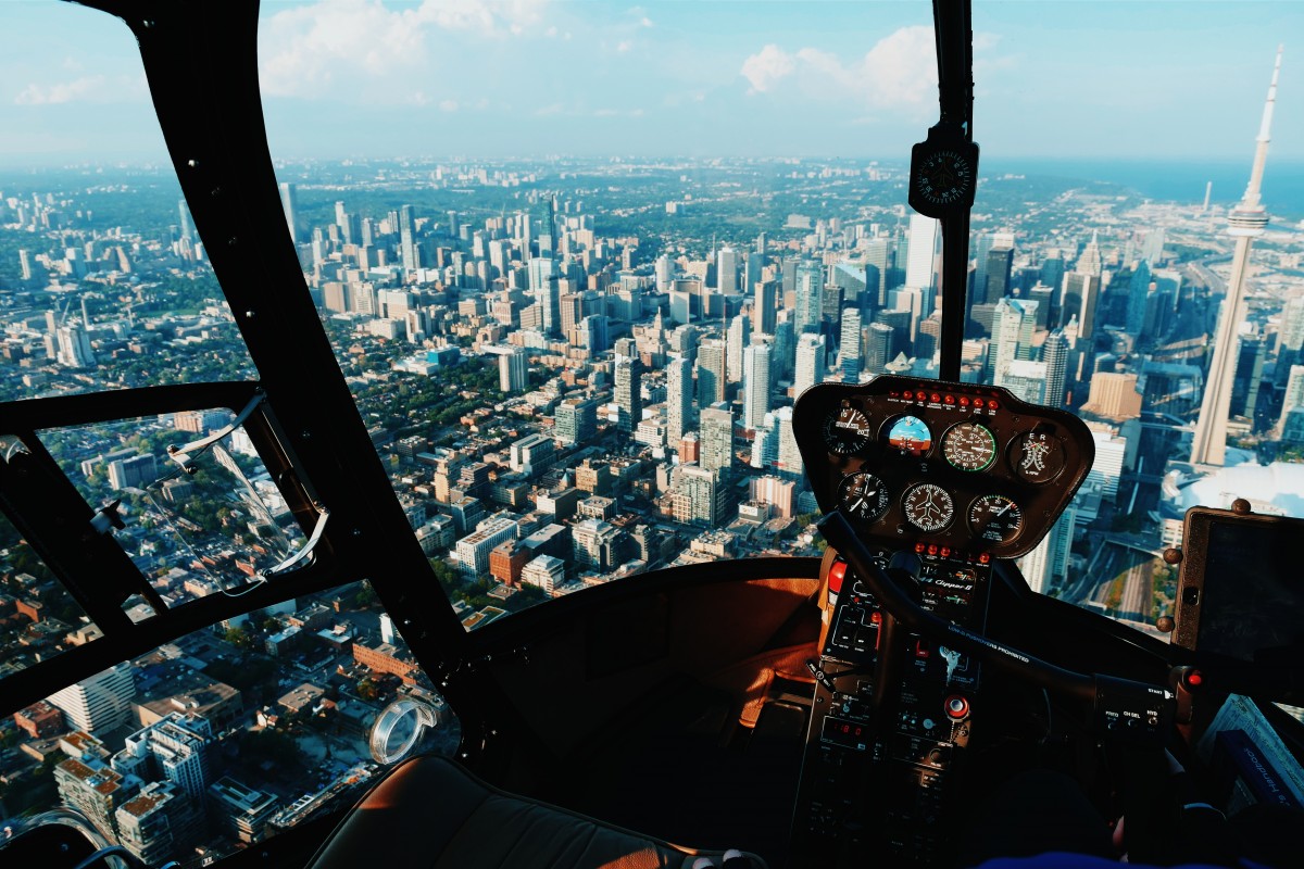 panoráma, fotografování, město, mrakodrap, Panoráma města, letadlo, vozidlo, letectví, let, rozchod, helikoptéra, pilotní kabina, Snímek obrazovky, Atmosféra Země, počítač tapeta